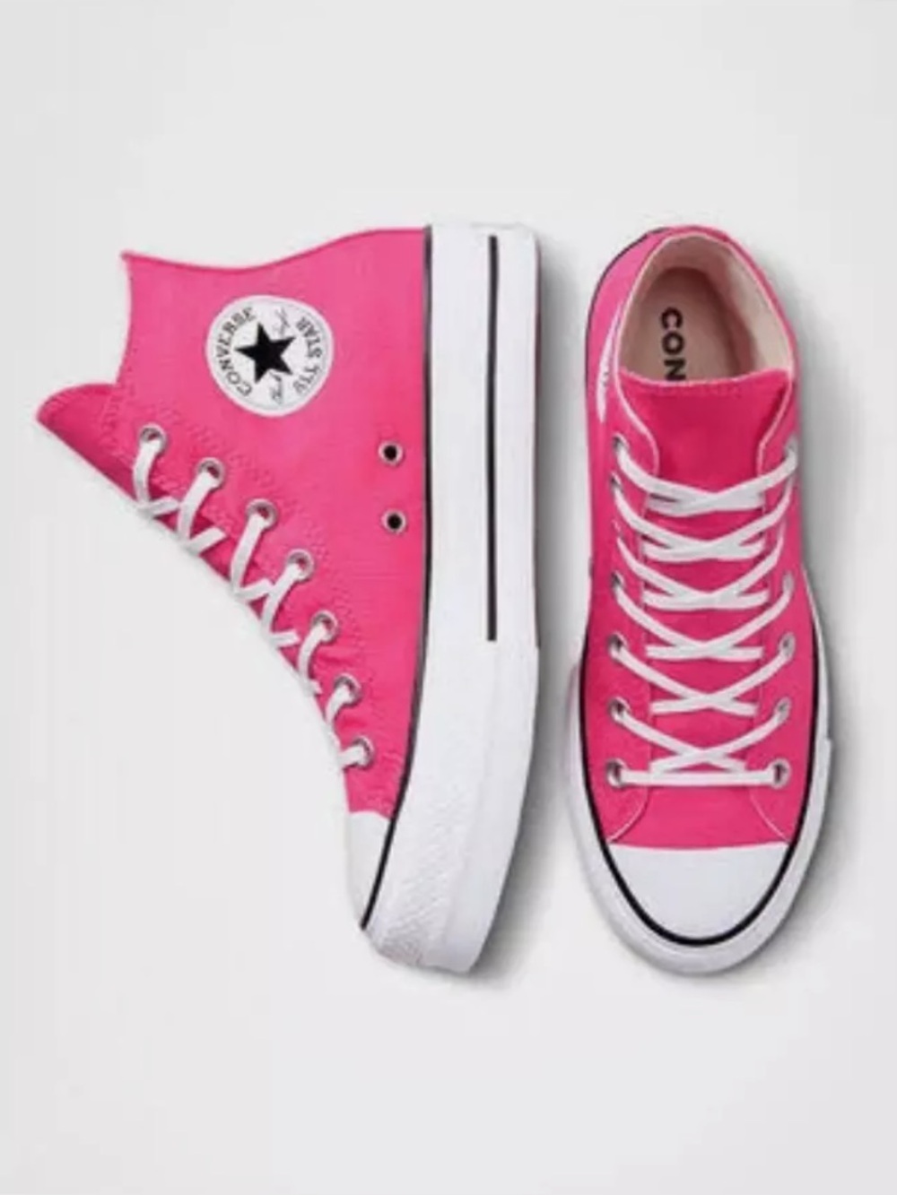 Converse Hot Pink High-Top Sneakers